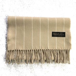 100% Cashmere Made In England Scarf
